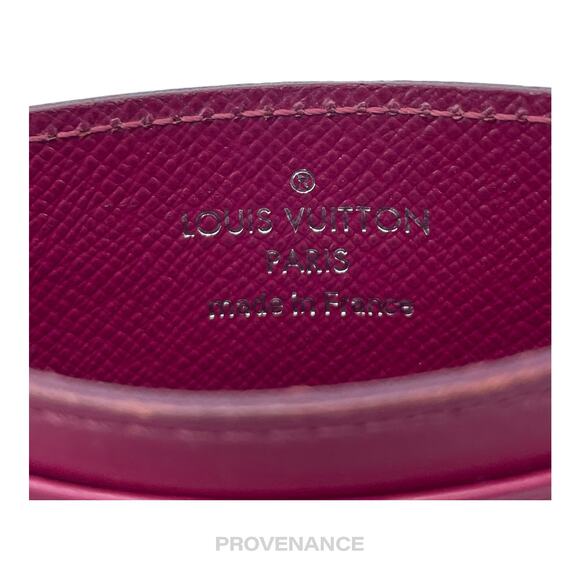 🔴 Louis Vuitton Card Holder Wallet - Fuchsia Epi Leather - Picture 7 of 8